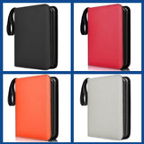 Maxbell Sturdy 400 Card Pocket Binder Organizer Holder for Business Cards Game Cards Red