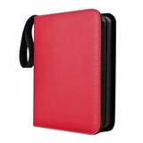 Maxbell Sturdy 400 Card Pocket Binder Organizer Holder for Business Cards Game Cards Red