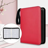 Maxbell Sturdy 400 Card Pocket Binder Organizer Holder for Business Cards Game Cards Red