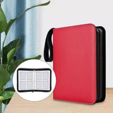 Maxbell Sturdy 400 Card Pocket Binder Organizer Holder for Business Cards Game Cards Red