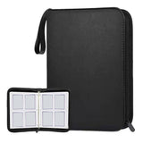 Maxbell Sturdy 400 Card Pocket Binder Organizer Holder for Business Cards Game Cards Black