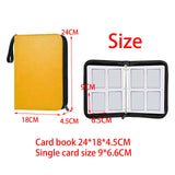 Maxbell Sturdy 400 Card Pocket Binder Organizer Holder for Business Cards Game Cards Yellow