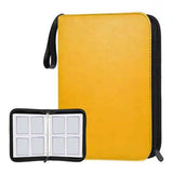 Maxbell Sturdy 400 Card Pocket Binder Organizer Holder for Business Cards Game Cards Yellow