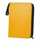 Maxbell Sturdy 400 Card Pocket Binder Organizer Holder for Business Cards Game Cards Yellow