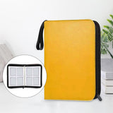 Maxbell Sturdy 400 Card Pocket Binder Organizer Holder for Business Cards Game Cards Yellow