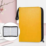 Maxbell Sturdy 400 Card Pocket Binder Organizer Holder for Business Cards Game Cards Yellow