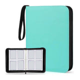 Maxbell Sturdy 400 Card Pocket Binder Organizer Holder for Business Cards Game Cards Green