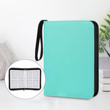 Maxbell Sturdy 400 Card Pocket Binder Organizer Holder for Business Cards Game Cards Green