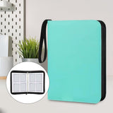 Maxbell Sturdy 400 Card Pocket Binder Organizer Holder for Business Cards Game Cards Green