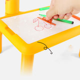 Maxbell Kids Drawing Table Toys Early Educational Toys for Boys Girls Holiday Gifts Yellow