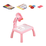 Maxbell Kids Drawing Table Toys Early Educational Toys for Boys Girls Holiday Gifts Pink