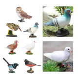 Maxbell Durable Bird Figurine Sculpture Cute Simulation for Lawn Yard Bookshelf Style A