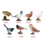 Maxbell Durable Bird Figurine Sculpture Cute Simulation for Lawn Yard Bookshelf Style A