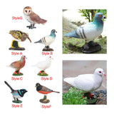 Maxbell Durable Bird Figurine Sculpture Cute Simulation for Lawn Yard Bookshelf Style A