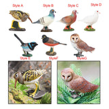 Maxbell Durable Bird Figurine Sculpture Cute Simulation for Lawn Yard Bookshelf Style A