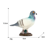 Maxbell Durable Bird Figurine Sculpture Cute Simulation for Lawn Yard Bookshelf Style B
