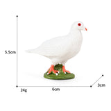Maxbell Durable Bird Figurine Sculpture Cute Simulation for Lawn Yard Bookshelf Style D