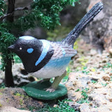 Maxbell Durable Bird Figurine Sculpture Cute Simulation for Lawn Yard Bookshelf Style E
