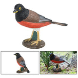 Maxbell Durable Bird Figurine Sculpture Cute Simulation for Lawn Yard Bookshelf Style F