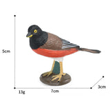 Maxbell Durable Bird Figurine Sculpture Cute Simulation for Lawn Yard Bookshelf Style F