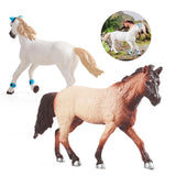 Maxbell Realistic Horse Figurine Statue Birthday Gift for Countertop Fireplace White