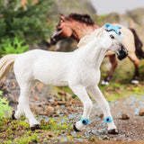 Maxbell Realistic Horse Figurine Statue Birthday Gift for Countertop Fireplace White