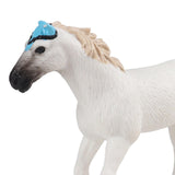 Maxbell Realistic Horse Figurine Statue Birthday Gift for Countertop Fireplace White