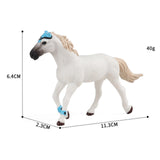 Maxbell Realistic Horse Figurine Statue Birthday Gift for Countertop Fireplace White