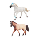 Maxbell Realistic Horse Figurine Statue Birthday Gift for Countertop Fireplace White