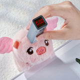 Maxbell Stuffed Animal Shaking and Wagging Tail Pig Keychain for Bag Decoration Pink