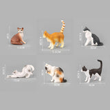 Maxbell Cat Figures Toy Set Home Decor Small for Christmas Birthday Gift Boys Girls