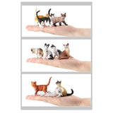 Maxbell Cat Figures Toy Set Home Decor Small for Christmas Birthday Gift Boys Girls