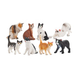 Maxbell Cat Figures Toy Set Home Decor Small for Christmas Birthday Gift Boys Girls