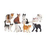 Maxbell Cat Figures Toy Set Home Decor Small for Christmas Birthday Gift Boys Girls