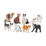 Maxbell Cat Figures Toy Set Home Decor Small for Christmas Birthday Gift Boys Girls