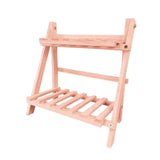 Maxbell Wooden Storage Rack Shelf Unit Children Book Shelf for Household Garden Pink