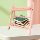 Maxbell Wooden Storage Rack Shelf Unit Children Book Shelf for Household Garden Pink