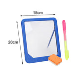Maxbell Writing Board Handwriting Early Math Educational Toy for Toddler Students blue
