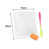 Maxbell Writing Board Handwriting Early Math Educational Toy for Toddler Students white