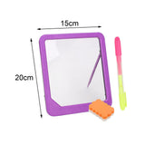 Maxbell Writing Board Handwriting Early Math Educational Toy for Toddler Students violet