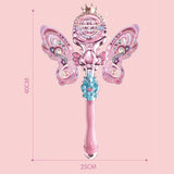 Maxbell Light up Princess Wands Light up Toy for Halloween Birthday Gift Photo Props Pink