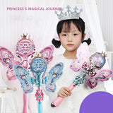 Maxbell Light up Princess Wands Light up Toy for Halloween Birthday Gift Photo Props Pink