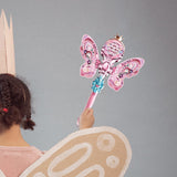 Maxbell Light up Princess Wands Light up Toy for Halloween Birthday Gift Photo Props Pink