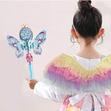 Maxbell Light up Princess Wands Light up Toy for Halloween Birthday Gift Photo Props Blue