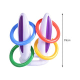 Maxbell Easter Inflatable Bunny Ears Rings Toss Game for Lawn Activities Party Favor