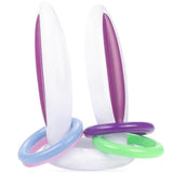 Maxbell Easter Inflatable Bunny Ears Rings Toss Game for Lawn Activities Party Favor