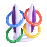 Maxbell Easter Inflatable Bunny Ears Rings Toss Game for Lawn Activities Party Favor