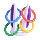 Maxbell Easter Inflatable Bunny Ears Rings Toss Game for Lawn Activities Party Favor