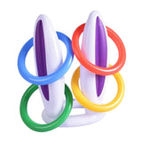 Maxbell Easter Inflatable Bunny Ears Rings Toss Game for Lawn Activities Party Favor