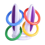 Maxbell Easter Inflatable Bunny Ears Rings Toss Game for Lawn Activities Party Favor
